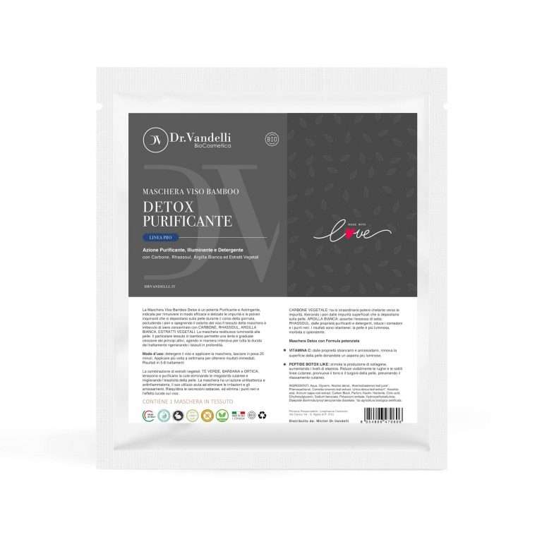 Maschera Viso Bamboo Detox Purificante Dr.Vandelli