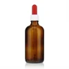 bottiglia farmaceutica in vetro marrone da 100 ml con pipetta